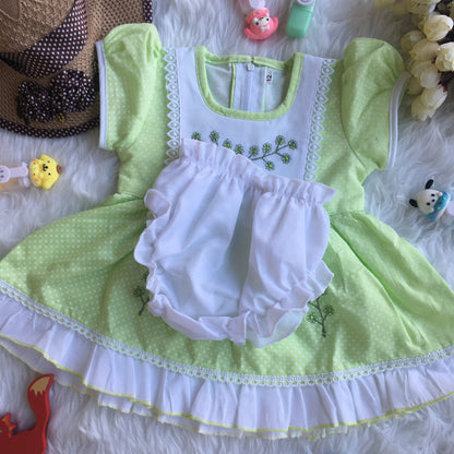Baby Frock - A803 - Pista Green