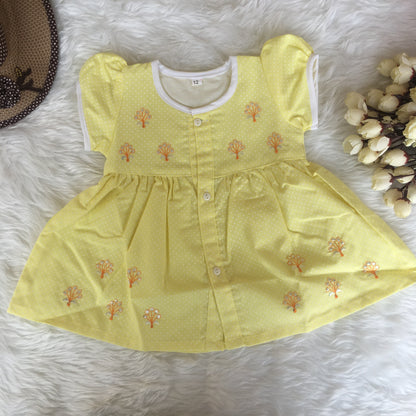 Baby Frock - A816 - Yellow
