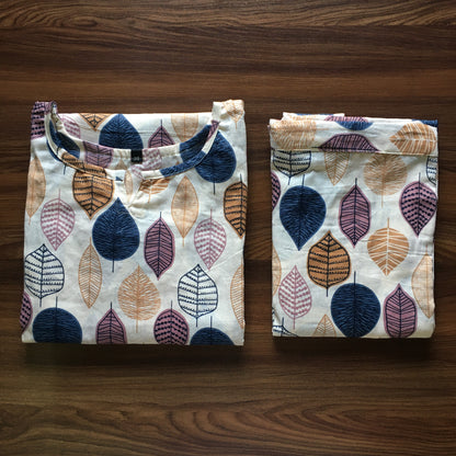 Cord Set - Petals - Blue Brown