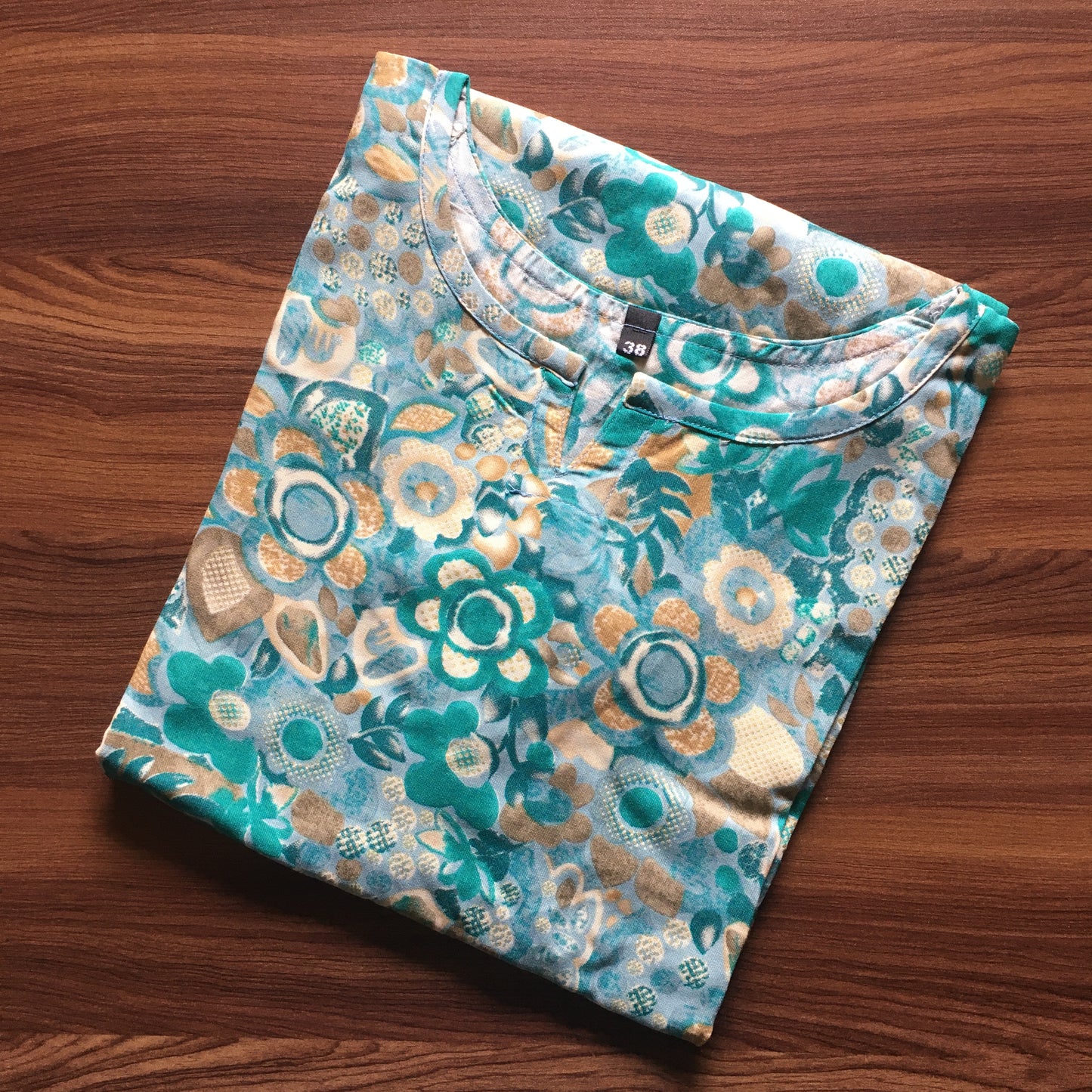 Sea Green White - Cord Set - Soft Rayon