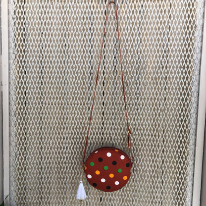 Brown Polka Dot  - Round sling - small size