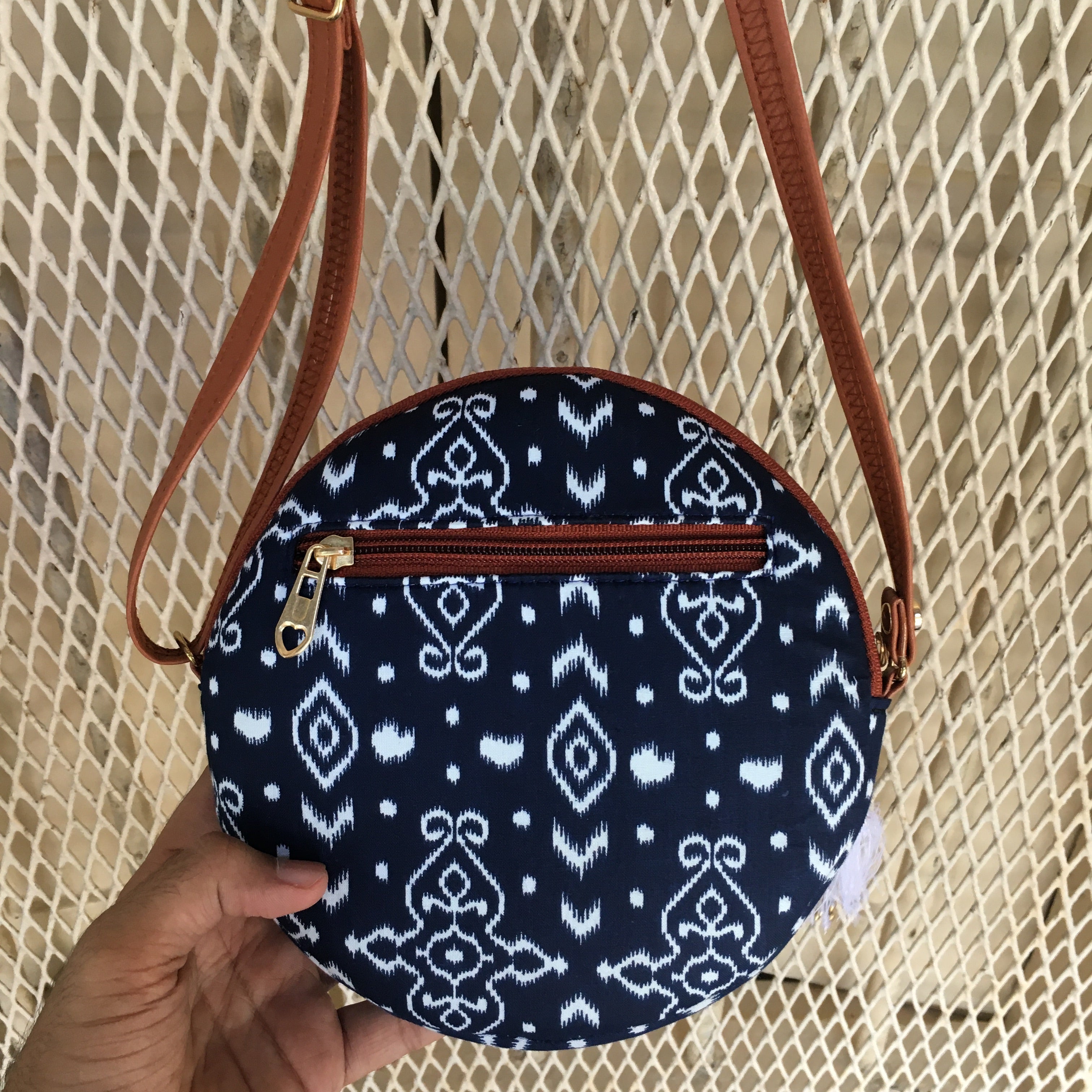 Buy Swarang Designs Ghoomar Circle Shaped Sling Bag Online | Aza Fashions