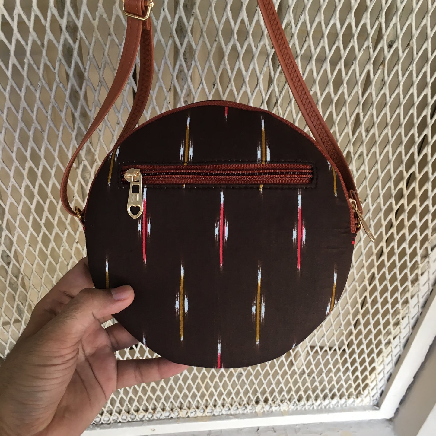 Brown Ikkat - Round sling - small size