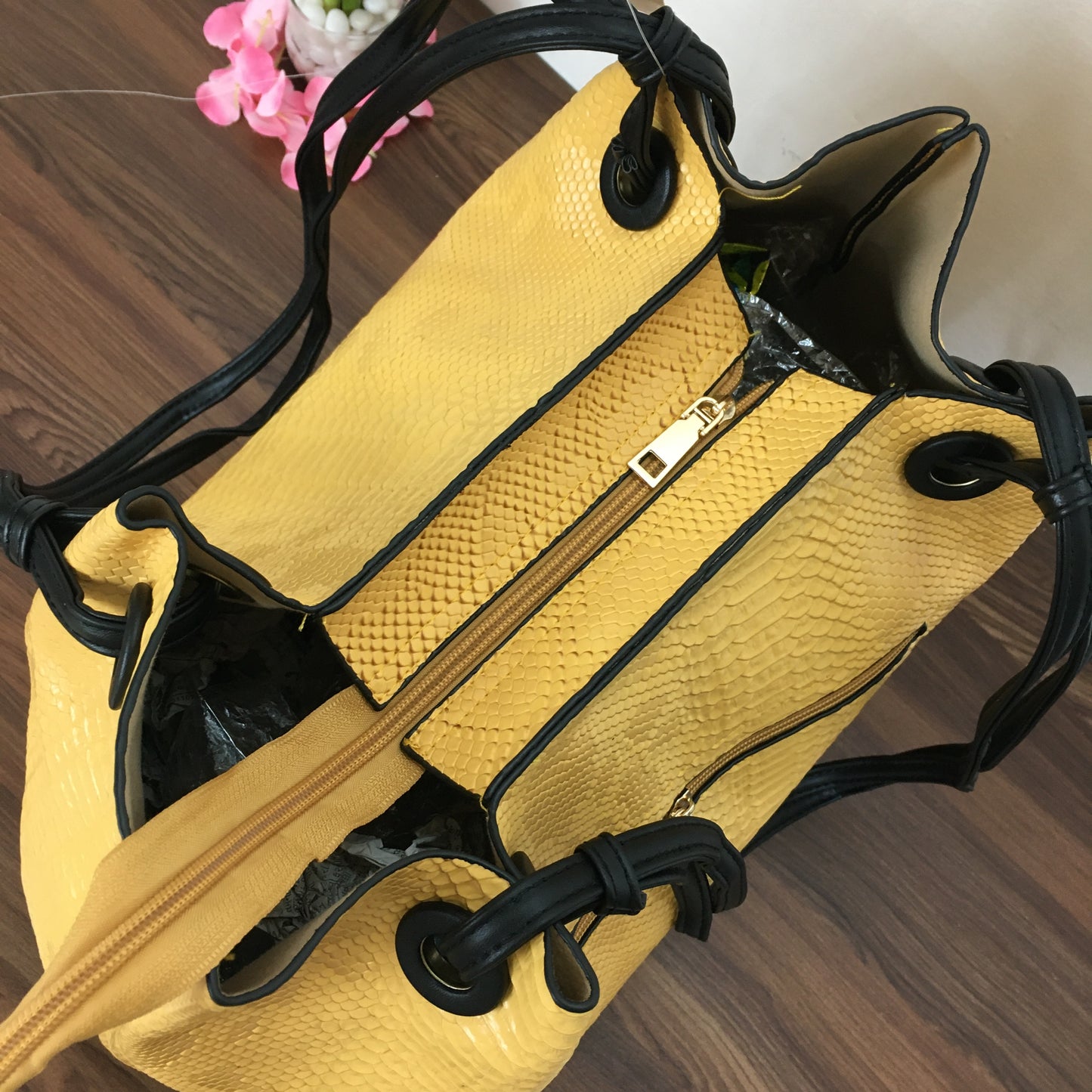 Big Size 3 pcs  Combo Bag - Yellow