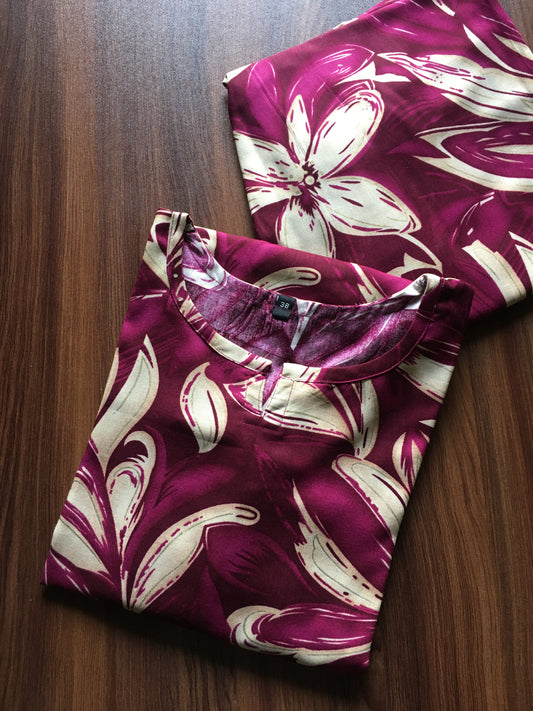 Jasmine Purple - Cord Set - Soft Rayon