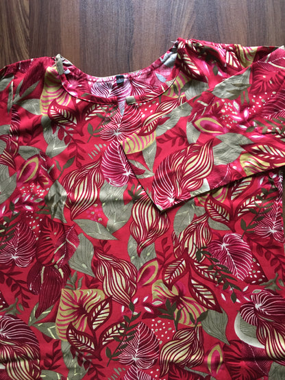 Forrest  - Grey Pink Maroon - Cord Set - Soft Rayon