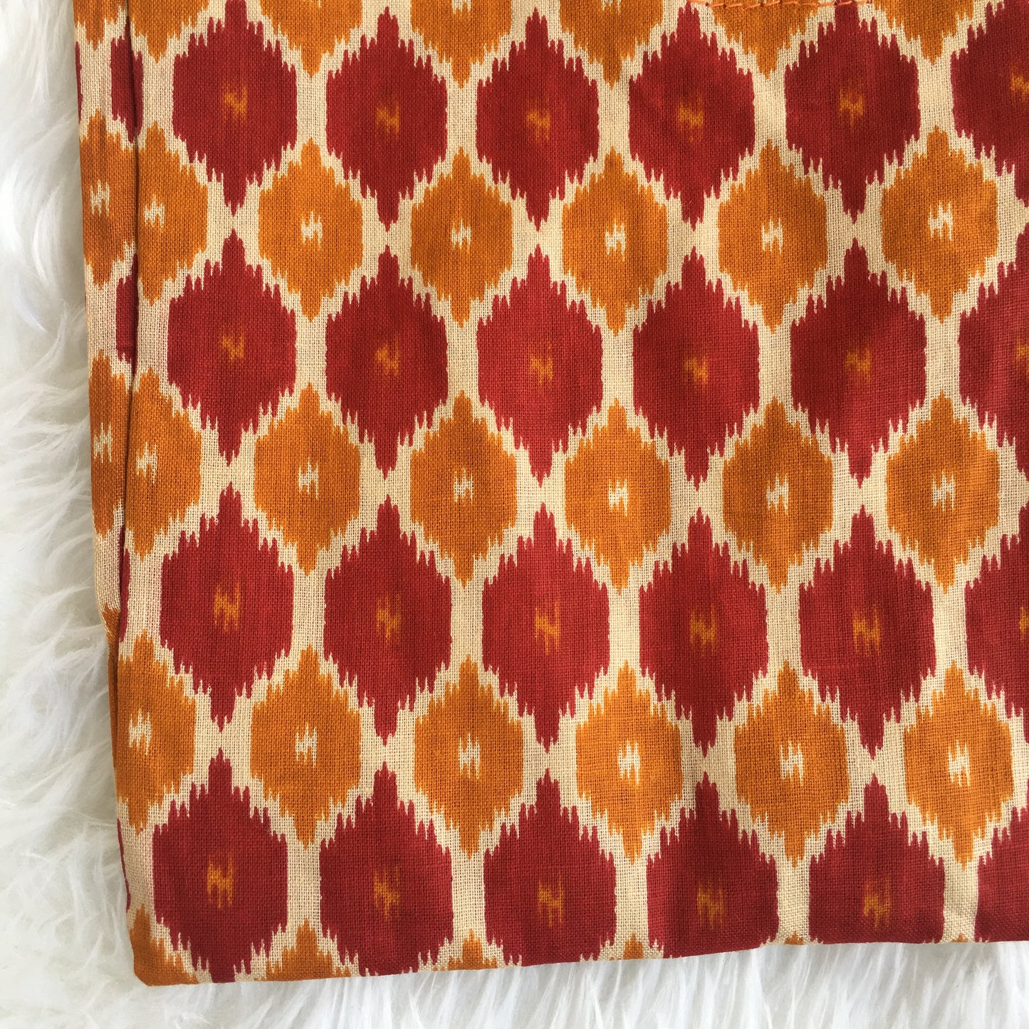 Red Orange Honey - Cord Set - White Pant  - Pure Cotton