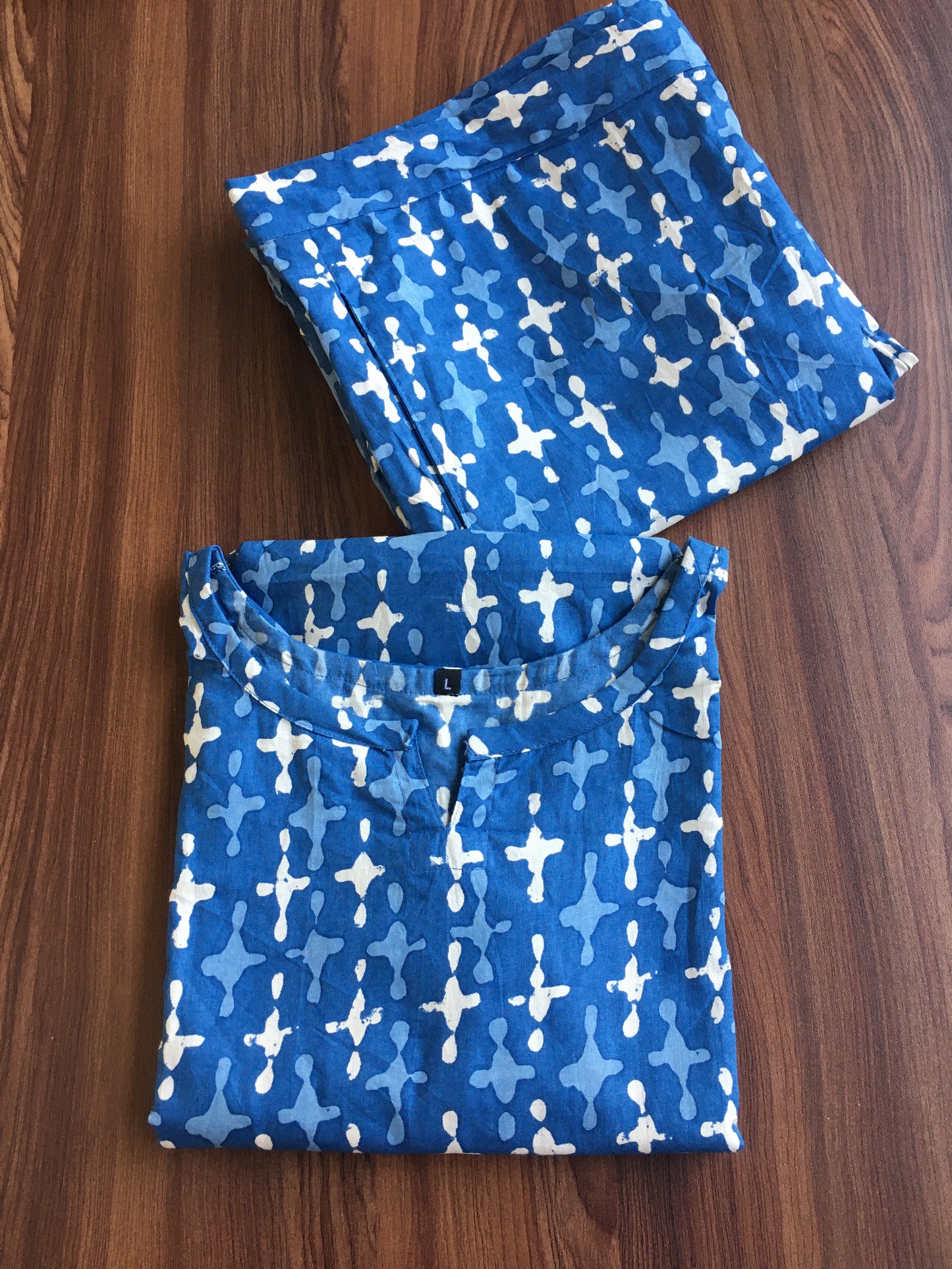 Positive Plus - Blue - Cord Set - Pure Cotton