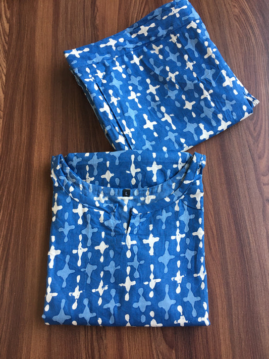 Positive Plus - Blue - Cord Set - Pure Cotton