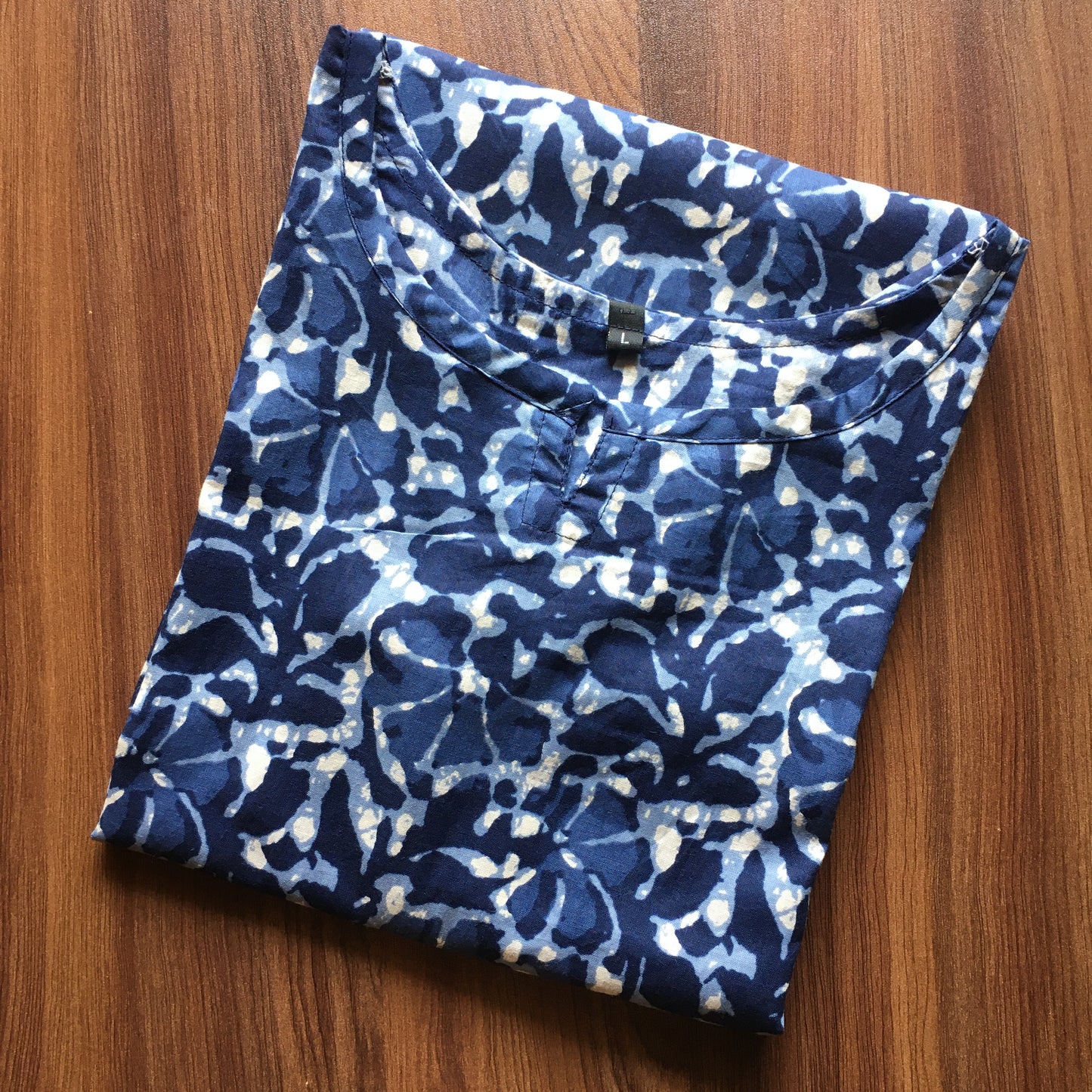 Batik Flower - Blue - Cord Set - Pure Cotton