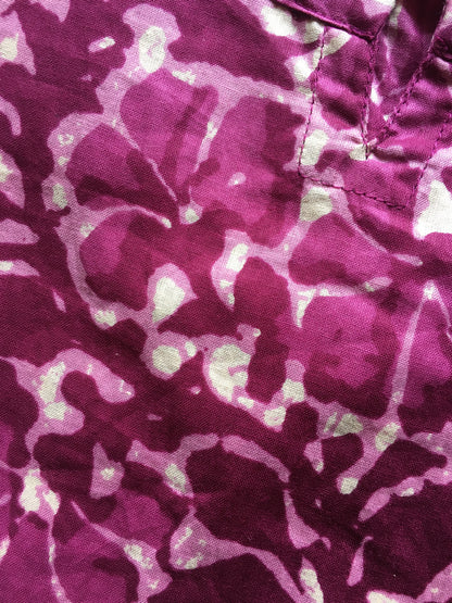 Batik Flower - Purple - Cord Set - Pure Cotton