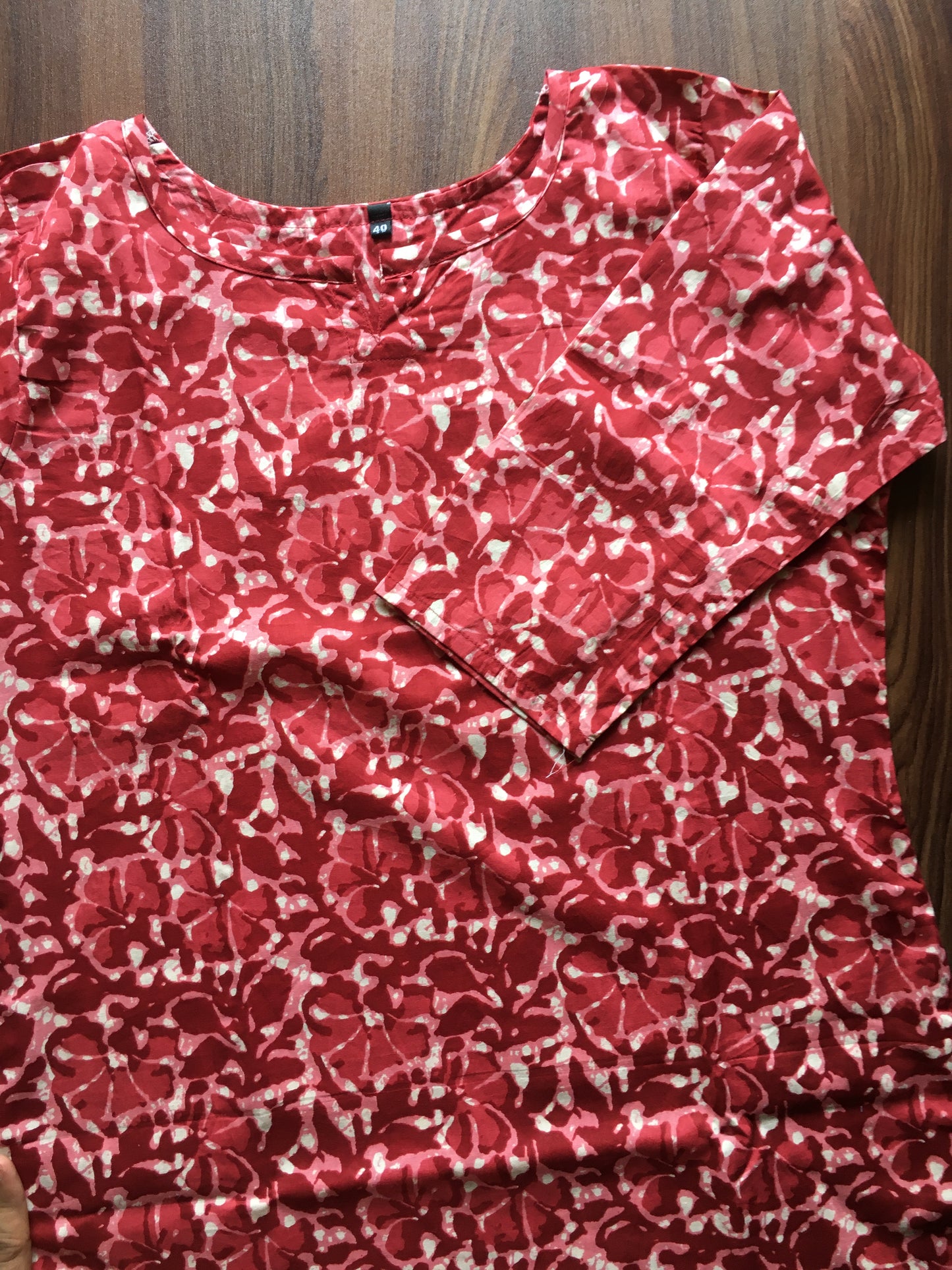 Batik Flower - Red - Cord Set - Pure Cotton
