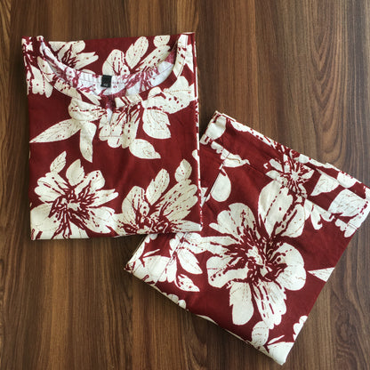 HIbiscus - Maroon - Cord Set - Pure Cotton