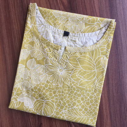 Sketch Print - Pista Garden - Cord Set - Pure Cotton