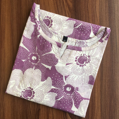 Sketch Print - Lavander - Cord Set - Pure Cotton