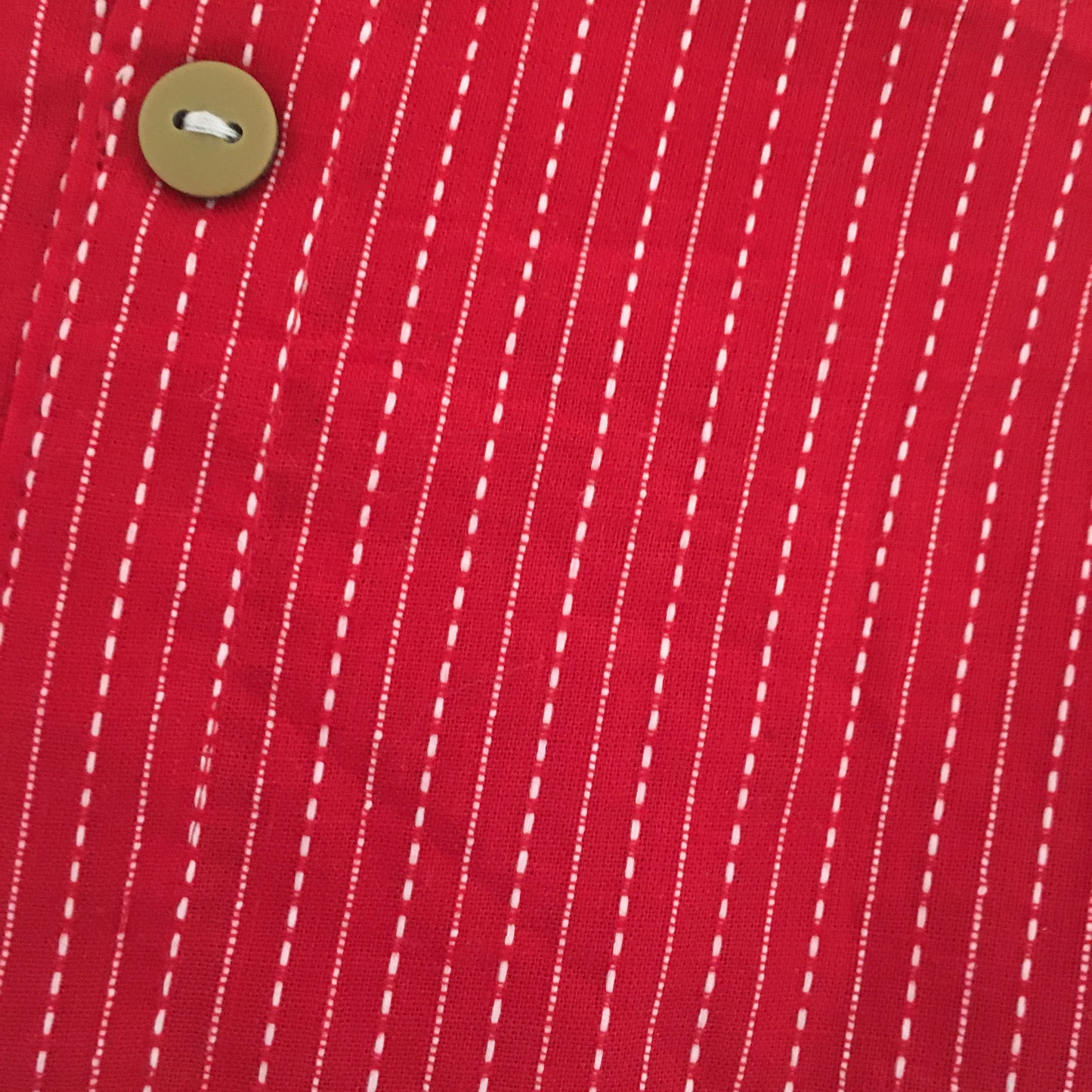 Katha Work - Red - Cord Set - Pure Cotton