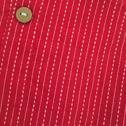 Katha Work - Red - Cord Set - Pure Cotton