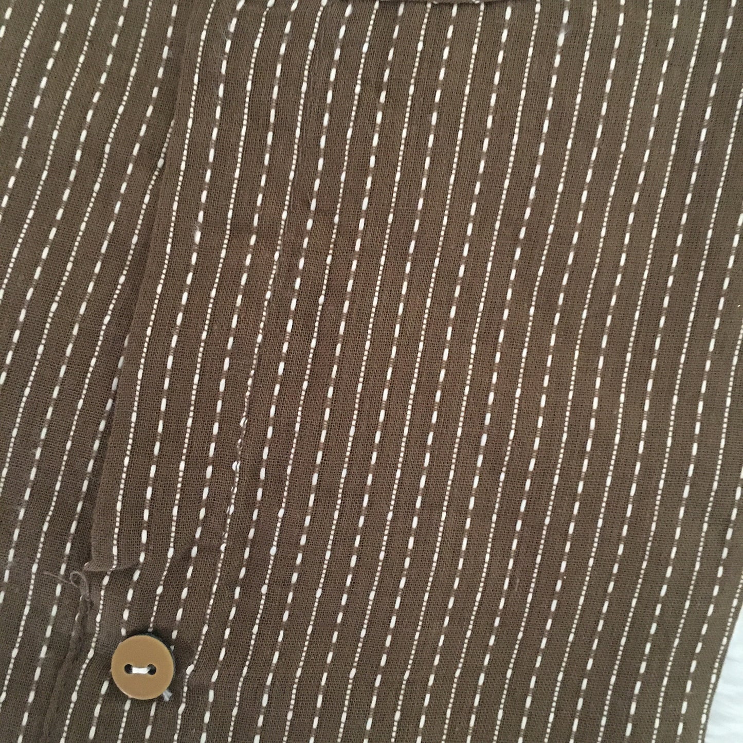 Katha Work - Khakhi Brown - Cord Set - Pure Cotton
