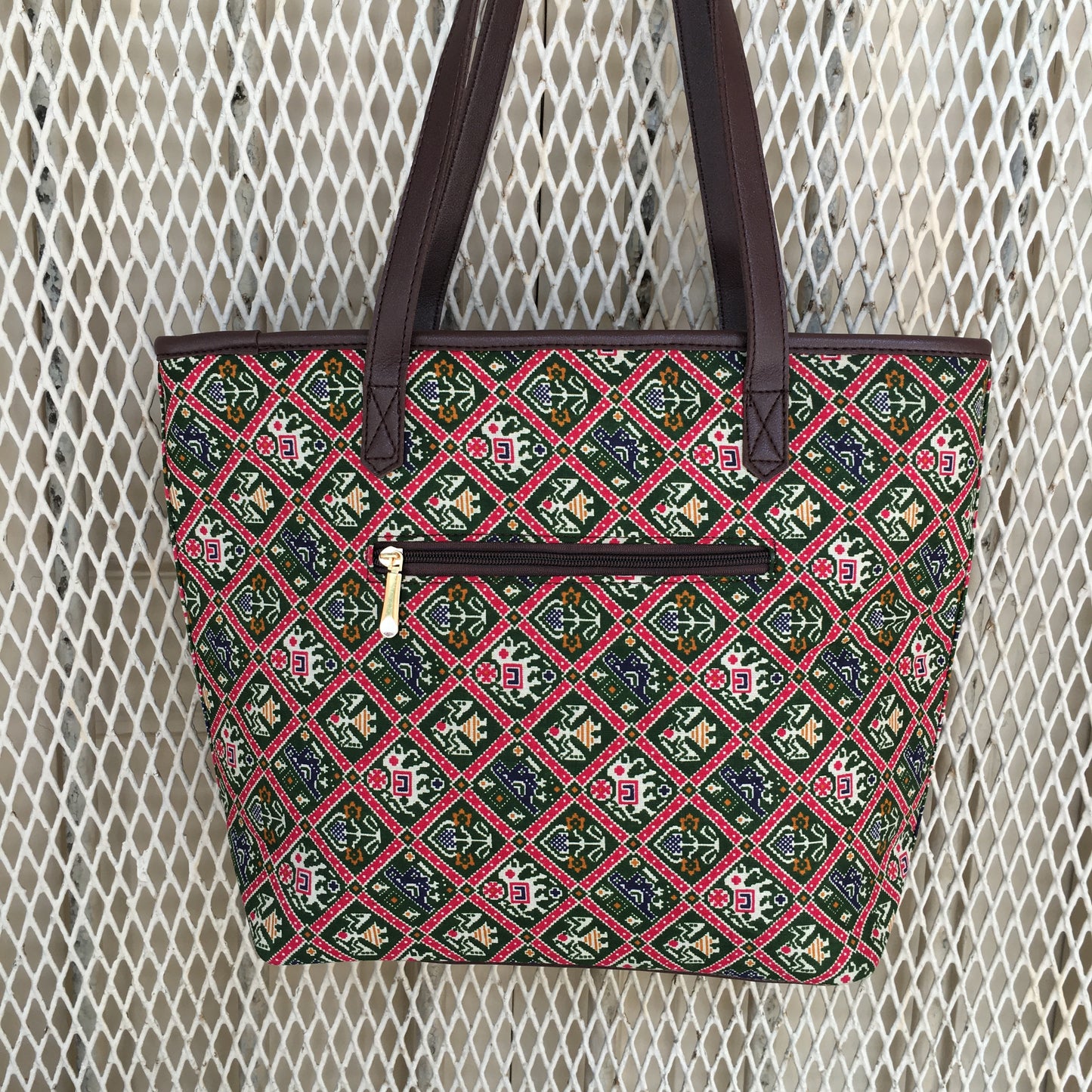 Green Patola - Printed Tote Bag