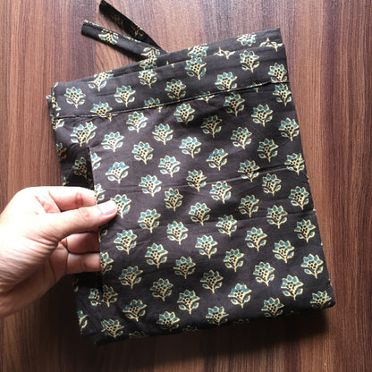 Brown Flower - Cord Set - Pure Cotton