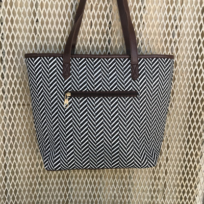 Black Cris Cros - Printed Tote Bag