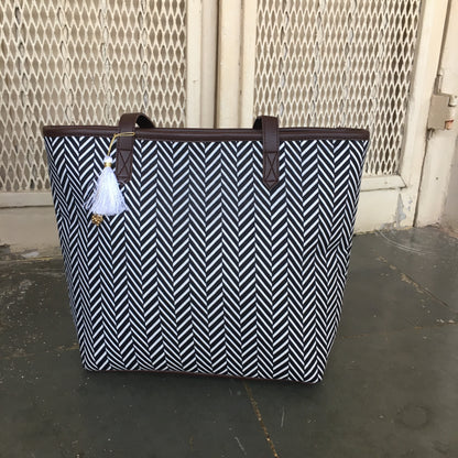 Black Cris Cros - Printed Tote Bag