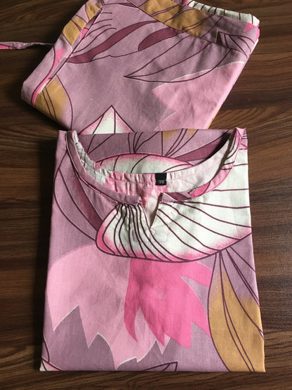 Lotus Leaf - Pink  - Cord Set - Pure Cotton