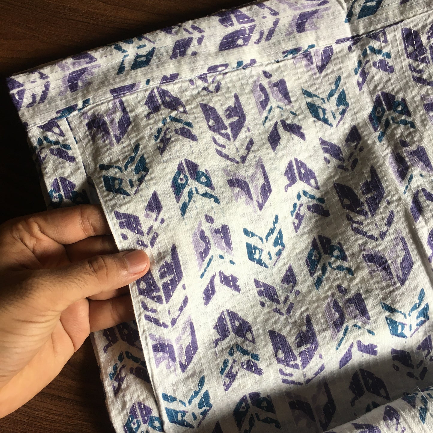 Katha Arrow - Purple Blue - Cord Set - Pure Cotton