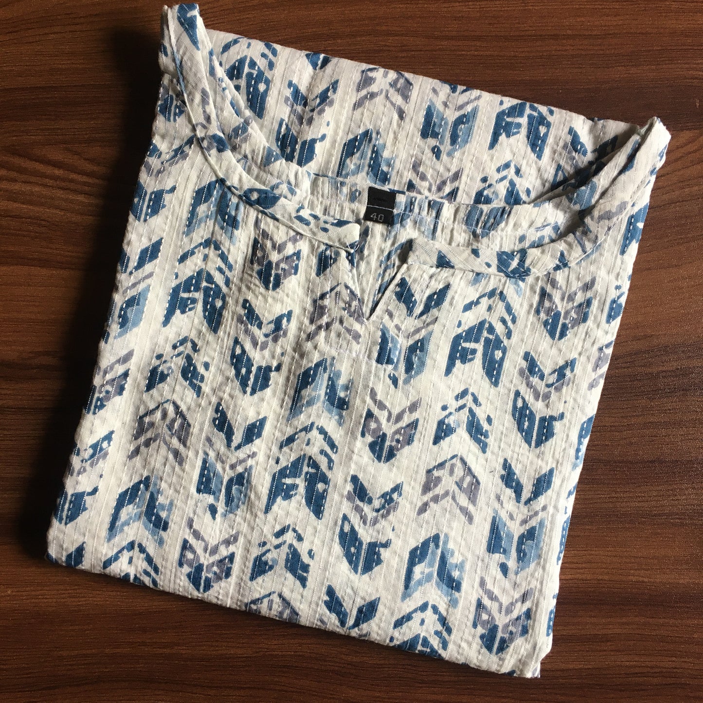Katha Arrow - Blue Grey - Cord Set - Pure Cotton