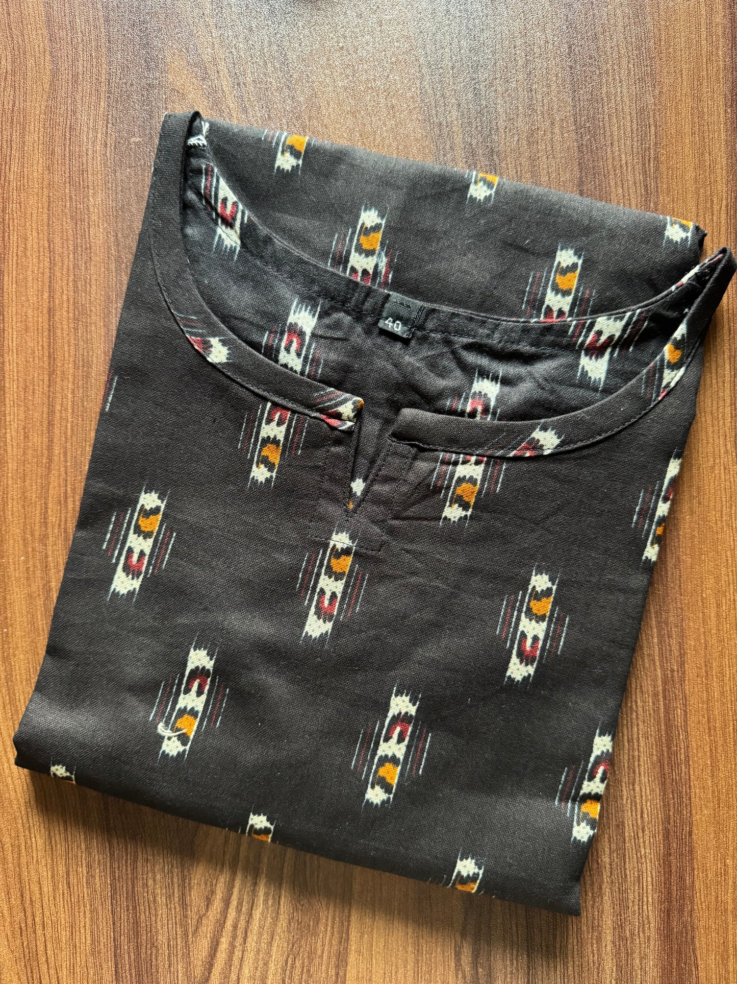 Royal Black Ajrakh - Cord Set - Pure Cotton