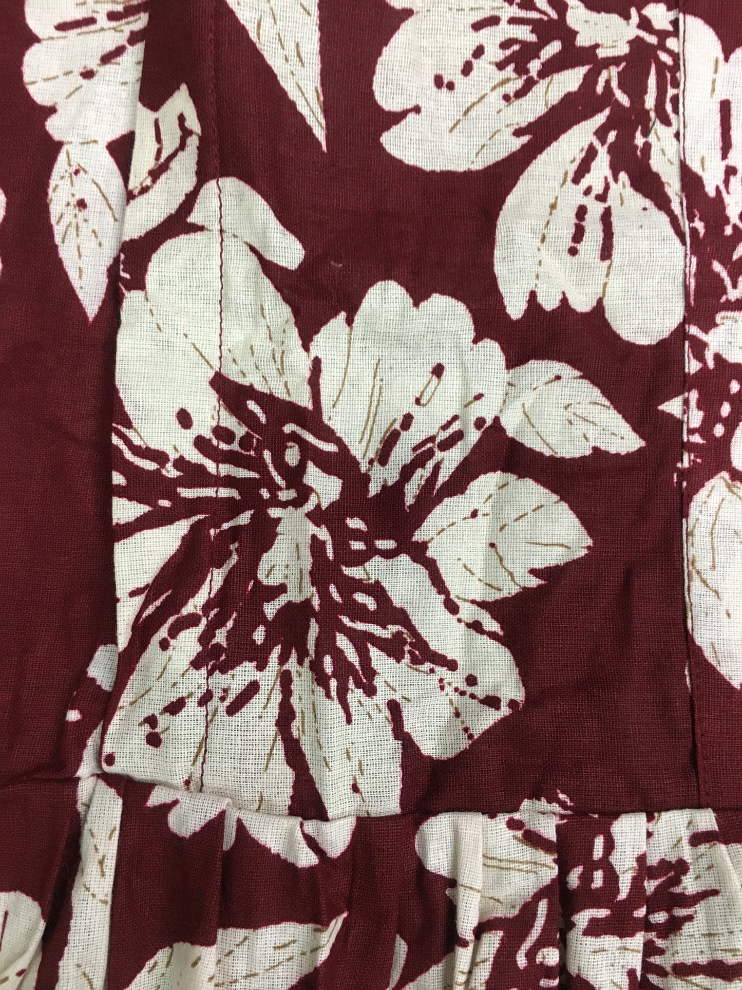 Hibiscus - Maroon - Maternity Kurti with Feeding Zips - Cotton Flex - Thicker Fabric