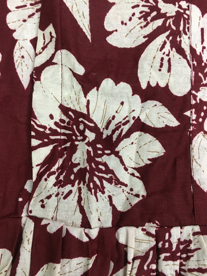 Hibiscus - Maroon - Maternity Kurti with Feeding Zips - Cotton Flex - Thicker Fabric