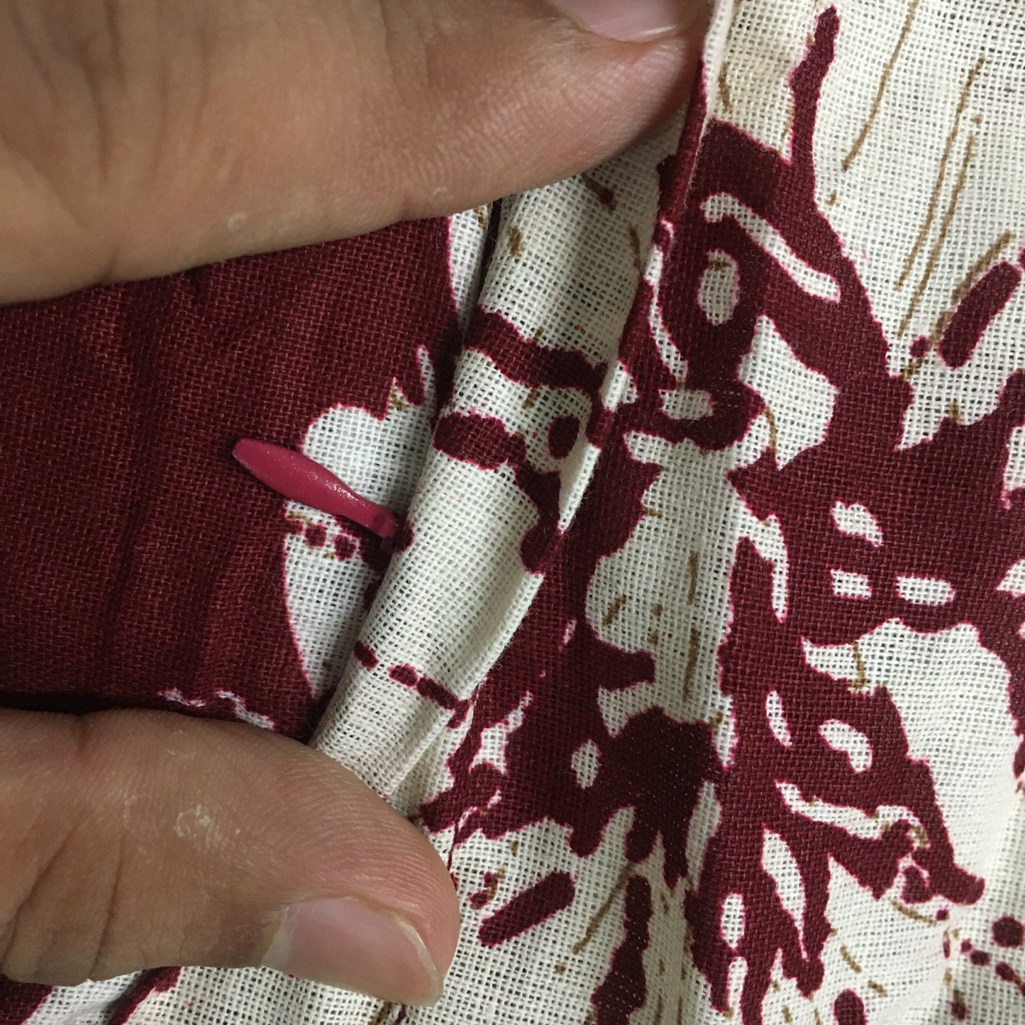 Hibiscus - Maroon - Maternity Kurti with Feeding Zips - Cotton Flex - Thicker Fabric