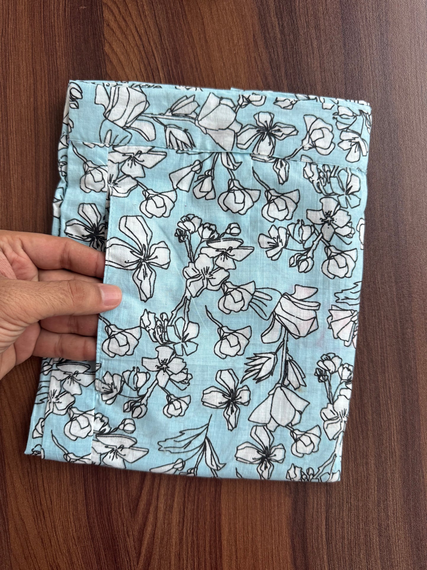 Sky Blue Tulip Flower - Cord Set - Pure Cotton
