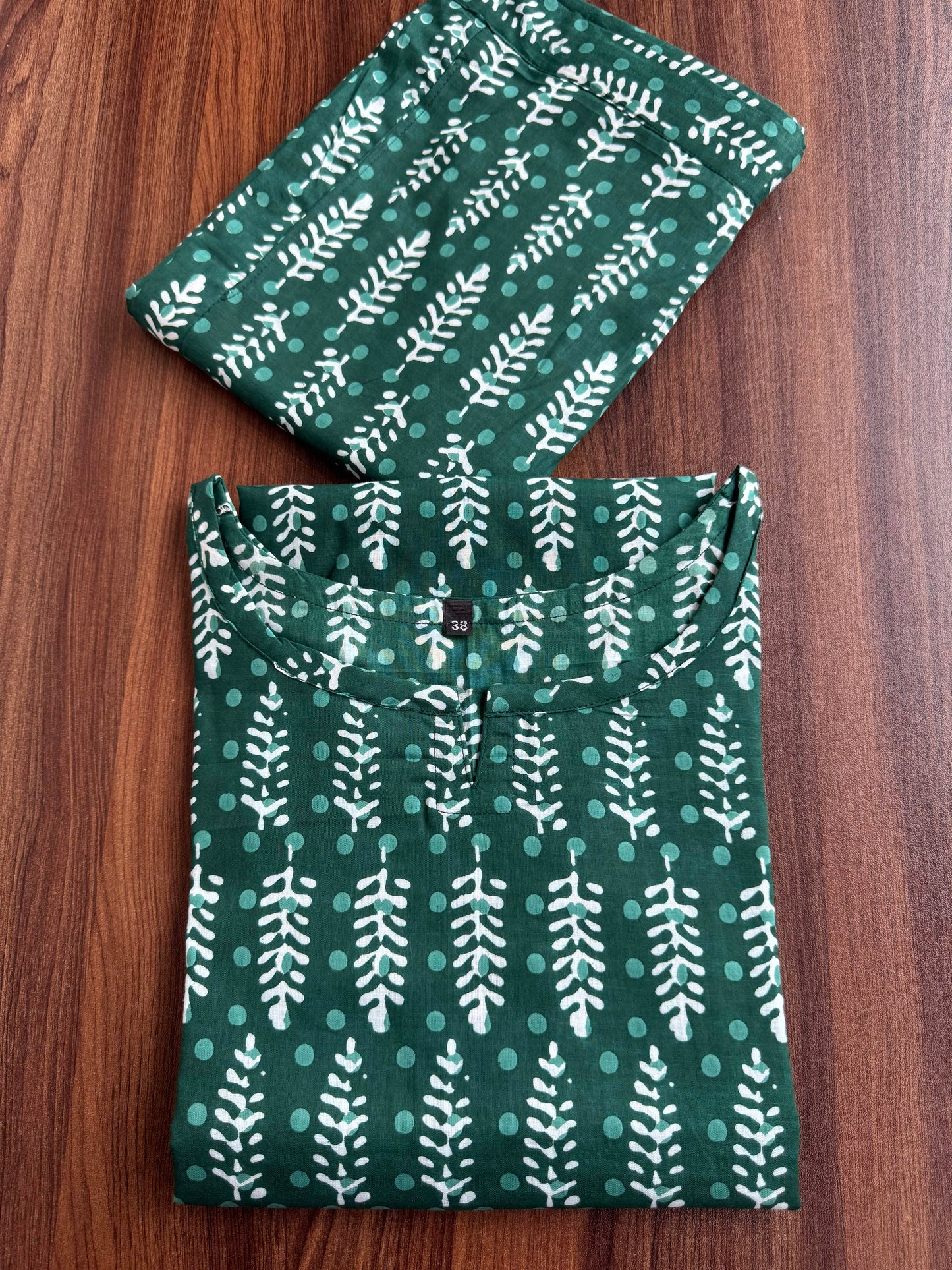 Pine Trees - Green- Cord Set - Pure Cotton