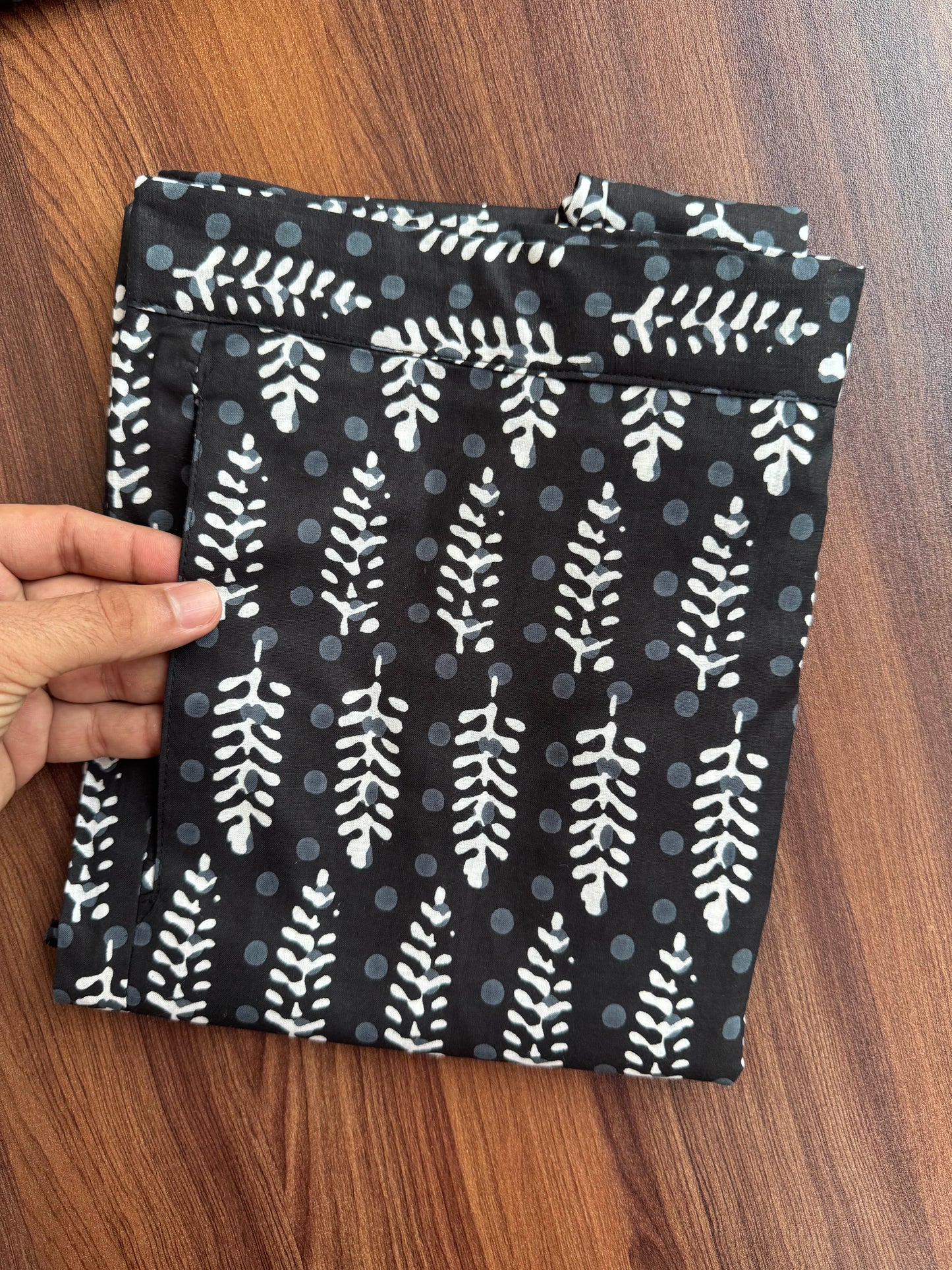 Pine Trees - Black - Cord Set - Pure Cotton