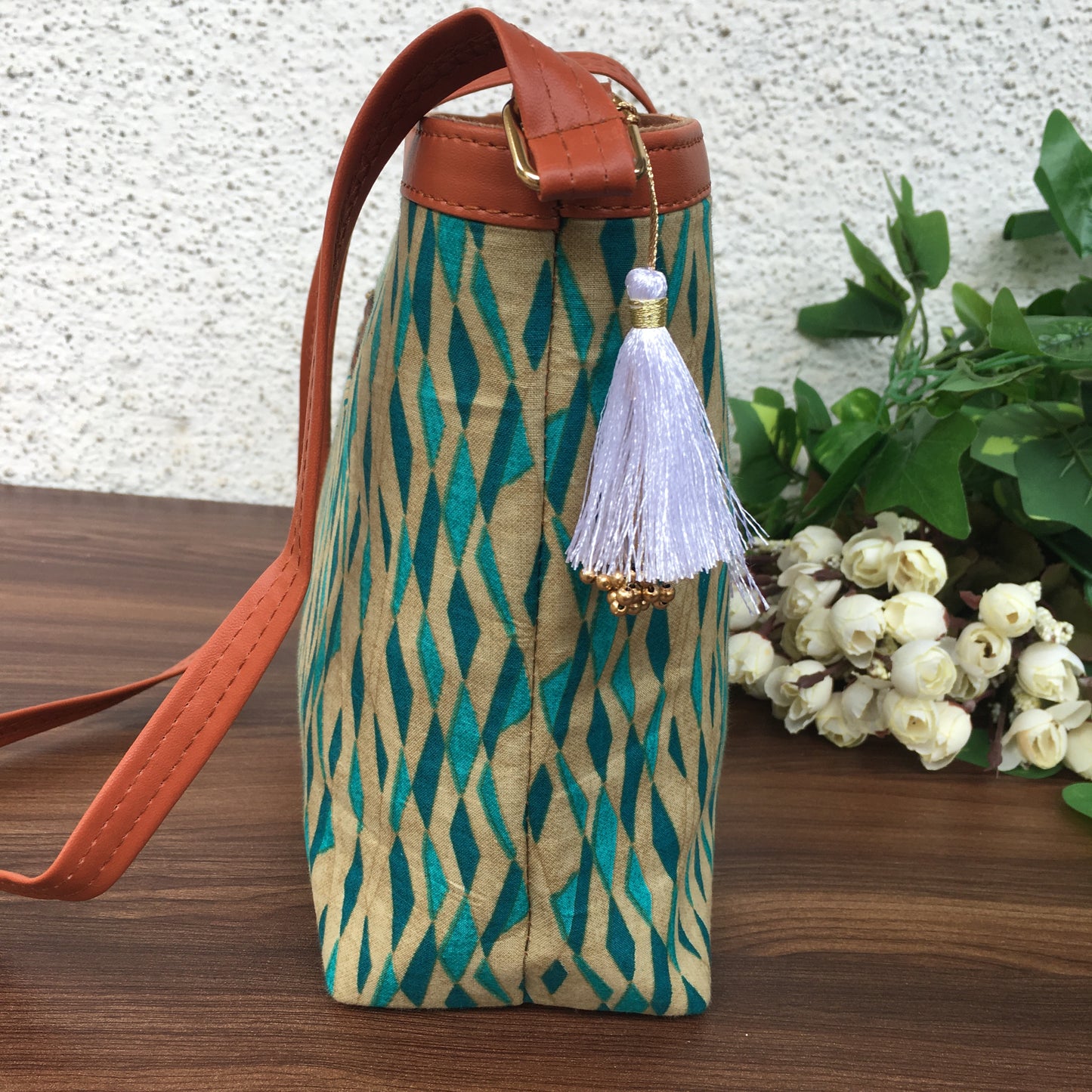 Minsk - 3 zip- Big size - Sling Bag - Daimond Sea Green