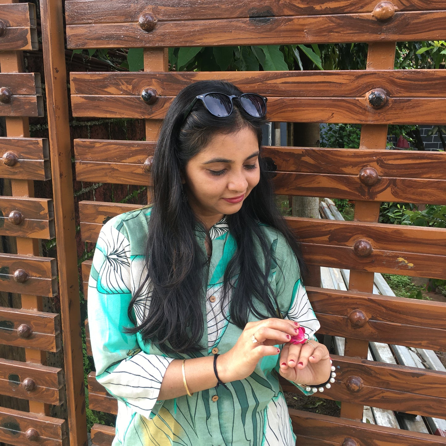 Knee Length- Lotus Sea Green - Cord Sets - Pure Cotton
