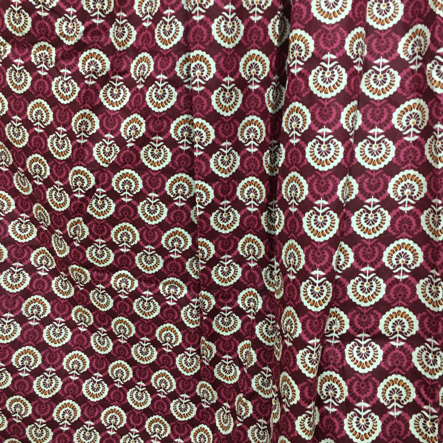 Sunflower - Wine - Maternity Kurti with Feeding Zips - Cotton Flex - Thicker Fabric