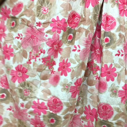 Daisy Baby Pink & Brown - Maternity Kurti with Feeding Zips - Cotton Flex - Thicker Fabric