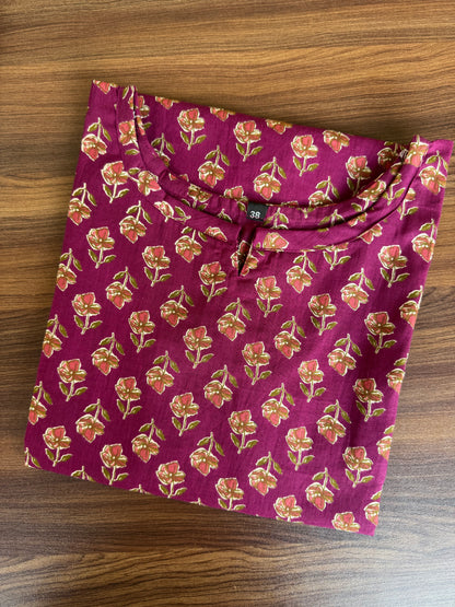 Pink Red Roses- Cord Set - Pure Cotton