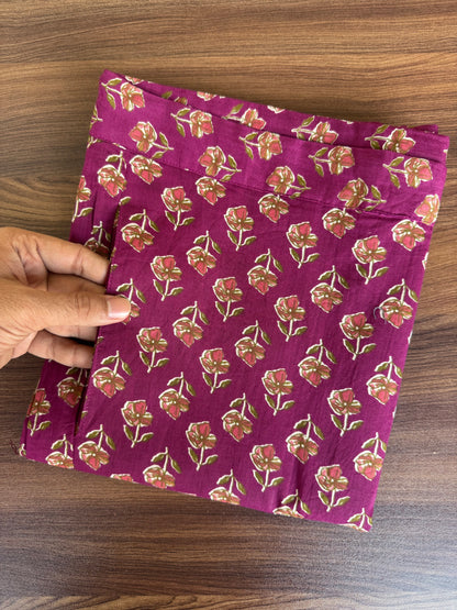 Pink Red Roses- Cord Set - Pure Cotton