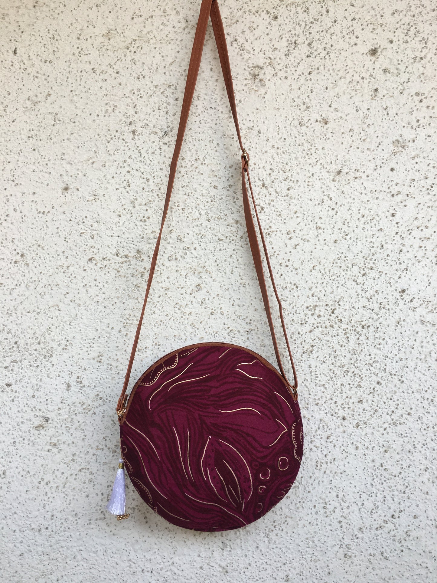 Purple Rose Gold - Cute Round Sling bag