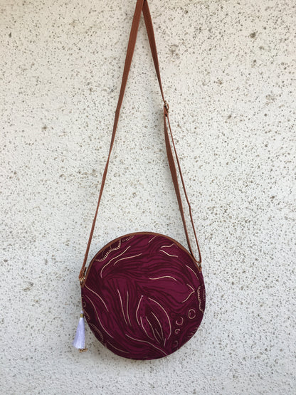 Purple Rose Gold - Cute Round Sling bag