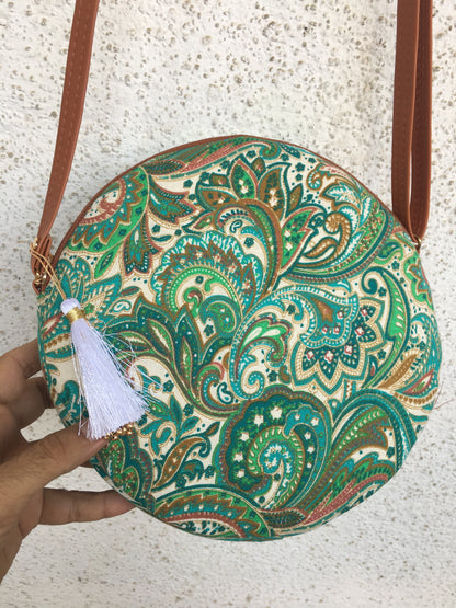 Keri Sea Green - Cute Round Sling bag