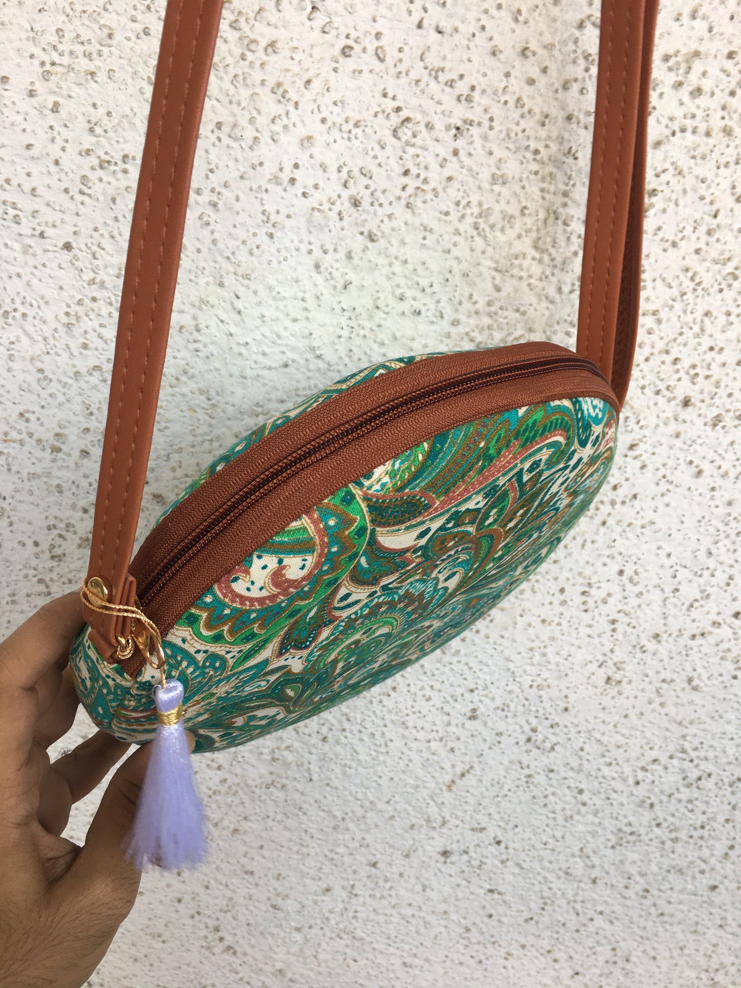 Keri Sea Green - Cute Round Sling bag