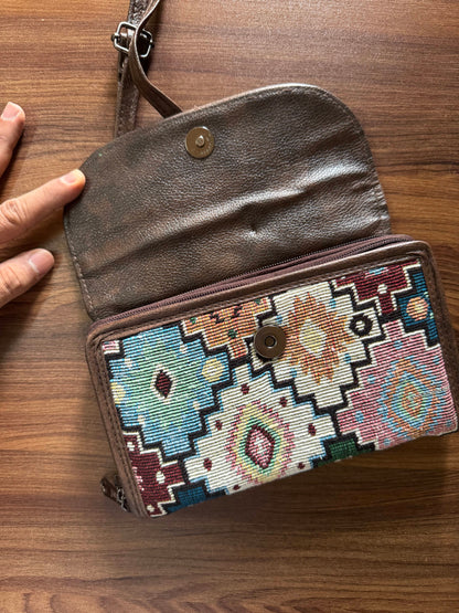 2 pockets  - Trendy & Beautiful Womens Wallet with Sling belt - 03