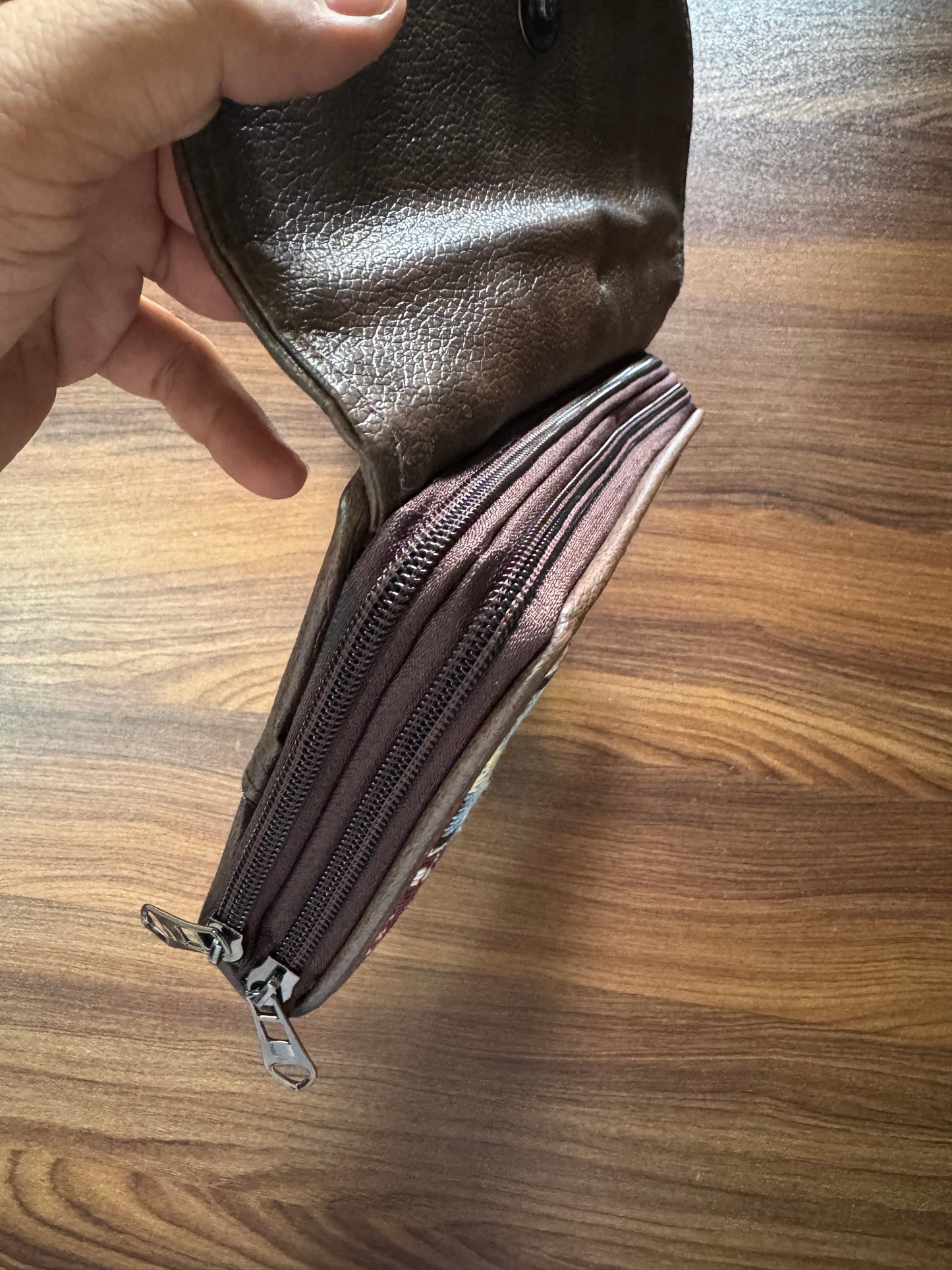 2 pockets  - Trendy & Beautiful Womens Wallet with Sling belt - 03