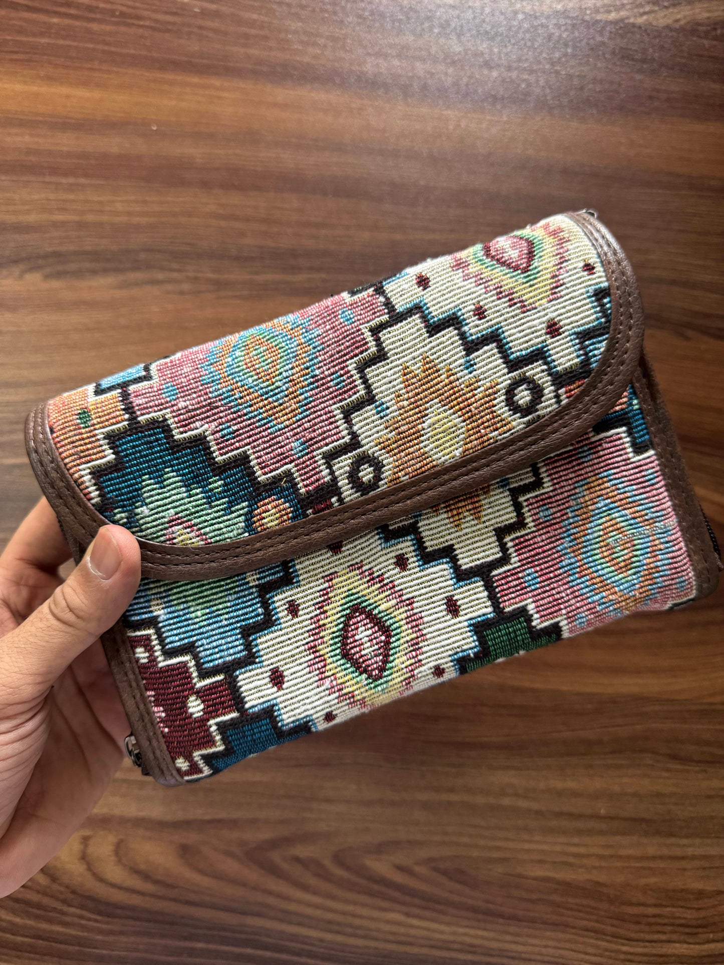 2 pockets  - Trendy & Beautiful Womens Wallet with Sling belt - 03