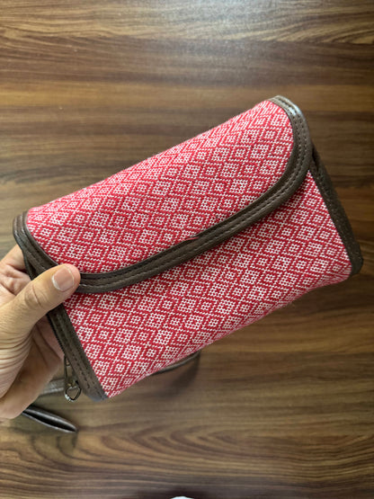 2 pockets  - Trendy & Beautiful Womens Wallet with Sling belt - 05